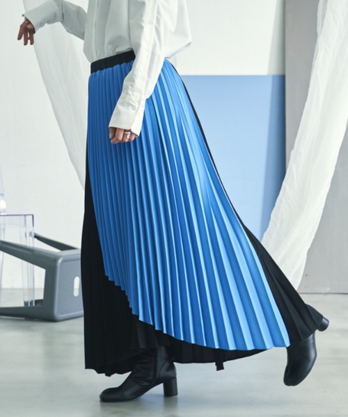 VACANCY（ヴァカンシー）の「アシンメトリープリーツスカート（スカート・レディース・ブラック/ブルー・FREE）」の17枚目の写真