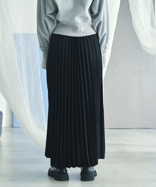 VACANCY（ヴァカンシー）の「アシンメトリープリーツスカート（スカート・レディース・ブラック/ブルー・FREE）」の6枚目の写真