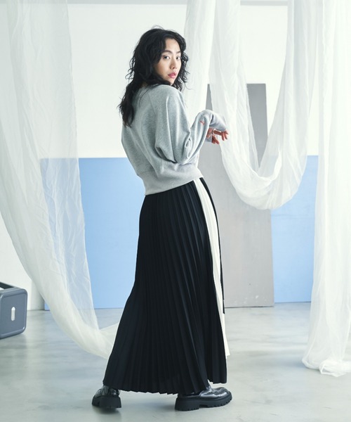 人気✨シートーキョー ナタリーアシンメトリープリーツスカートバイ