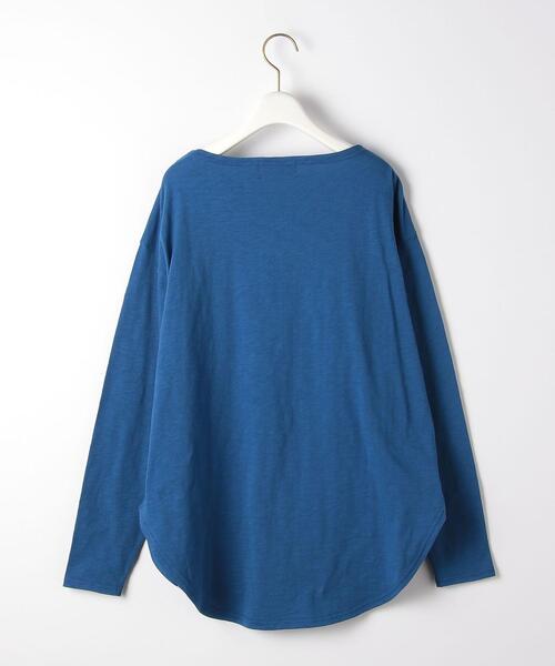 green label relaxing（グリーンレーベルリラクシング）の「＜Tanacana (タナカーナ)＞ 天竺 ロゴ テール Tシャツ（Tシャツ/カットソー・レディース・オフホワイト/ロイヤルブルー/グレー・FREE）」の14枚目の写真