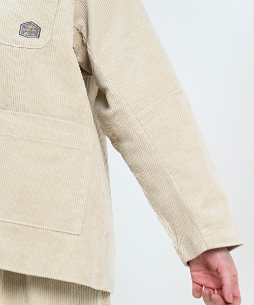 LUPILIEN(ルピリアン)の「【LUPILIEN】ウォッシュコーデュロイノーカラージャケット(ノーカラージャケット・レディース・チャコールグレー/パープル/アイボリー・FREE)」の19枚目の写真