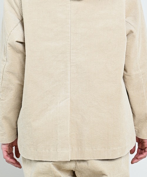 LUPILIEN(ルピリアン)の「【LUPILIEN】ウォッシュコーデュロイノーカラージャケット(ノーカラージャケット・レディース・チャコールグレー/パープル/アイボリー・FREE)」の6枚目の写真