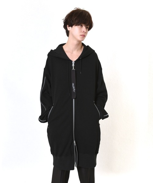 MILKBOY(ミルクボーイ)の「LONG ZIP HOODIE(パーカー・レディース・A/C・FREE)」の2枚目の写真