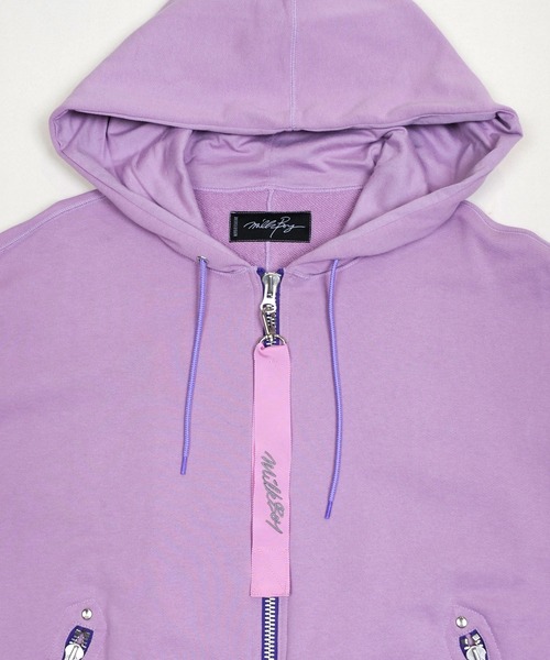 MILKBOY(ミルクボーイ)の「LONG ZIP HOODIE(パーカー・レディース・A/C・FREE)」の8枚目の写真