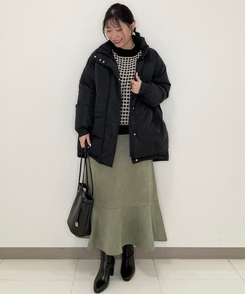 Cutie Blonde(キューティーブロンド)の「◆【S-L】フェイクスエードマーメイドスカート(スカート・レディース・ベージュ/カーキ・01/02/03)」の6枚目の写真