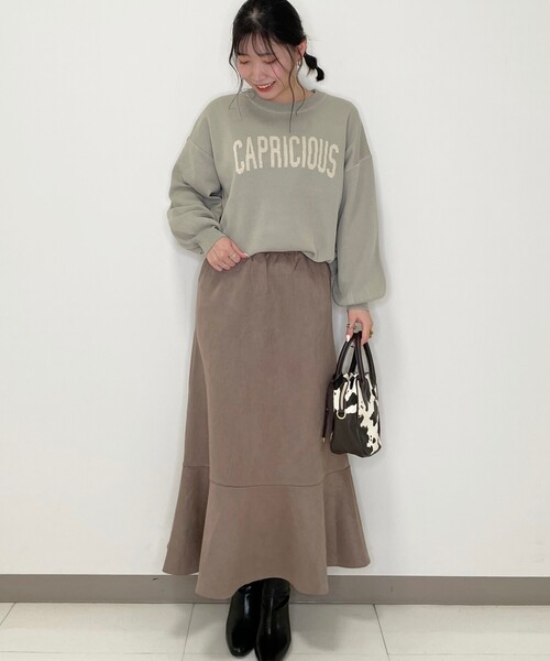 Cutie Blonde(キューティーブロンド)の「◆【S-L】フェイクスエードマーメイドスカート(スカート・レディース・ベージュ/カーキ・01/02/03)」の19枚目の写真