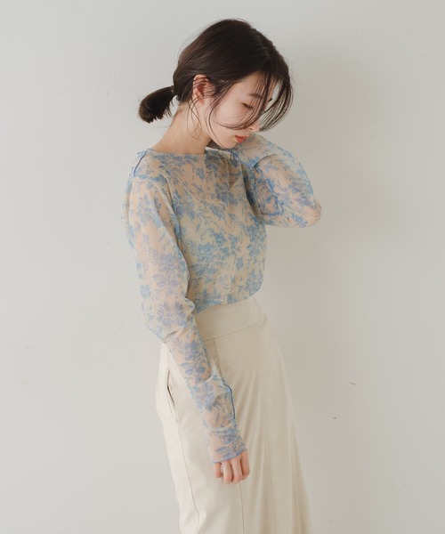 【WEB限定】シアー花柄キャミ付きインナー
