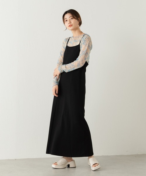 【WEB限定】シアー花柄キャミ付きインナー