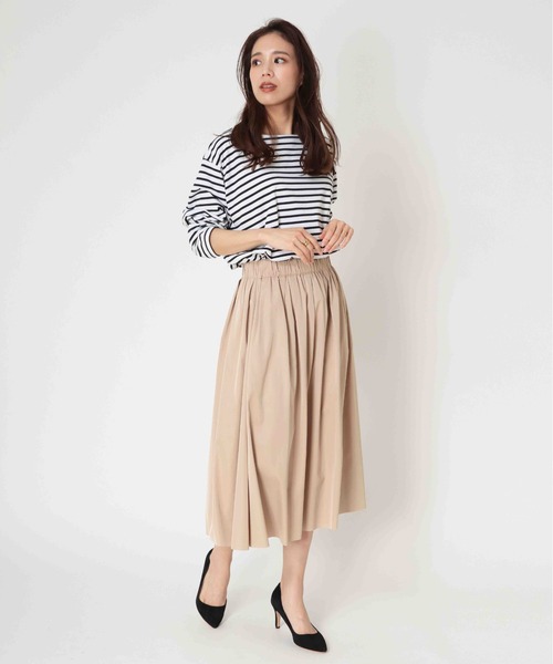 Jines（ジネス）の「＜リバーシブル＞タフタスカート（スカート・レディース・ライトグリーン/ライトブルー/ライトイエロー・FREE）」の4枚目の写真