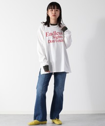 cepo | ビッグシルエット リンガーロンＴｅｅ(Tシャツ/カットソー)