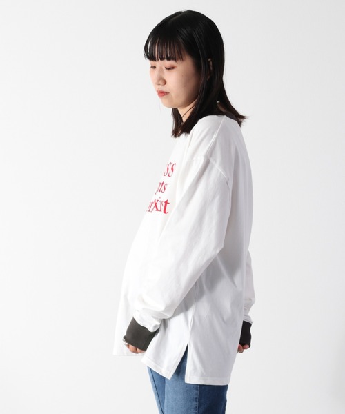 cepo（セポ）の「ビッグシルエット リンガーロンＴｅｅ（Tシャツ/カットソー・レディース・ネイビー/チャコール・M）」の4枚目の写真