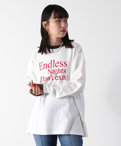 cepo（セポ）の「ビッグシルエット リンガーロンＴｅｅ（Tシャツ/カットソー・レディース・ネイビー/チャコール・M）」の3枚目の写真