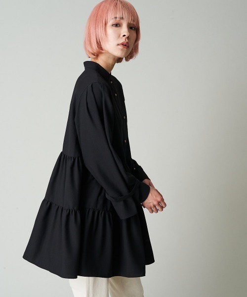 A de a.v.v（アードアー・ヴェ・ヴェ）の「【前後2WAY】ティアードブラウス（シャツ/ブラウス・レディース・ホワイト/ミント/ブラック・36/38）」の15枚目の写真