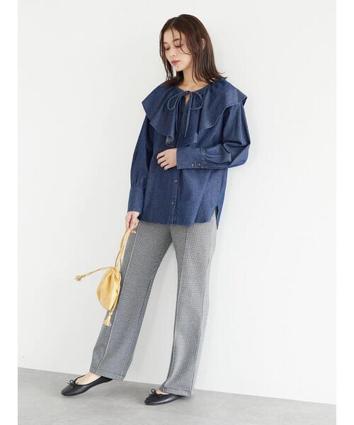 Sugar spoon（シュガースプーン）の「・SUGAR SPOON ギンガムチェックパンツ＊（その他パンツ・レディース・グレー/オフホワイト/ベージュ・FREE）」の21枚目の写真