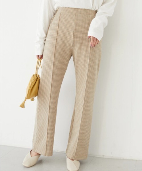 Sugar spoon（シュガースプーン）の「・SUGAR SPOON ギンガムチェックパンツ＊（その他パンツ・レディース・グレー/オフホワイト/ベージュ・FREE）」の3枚目の写真