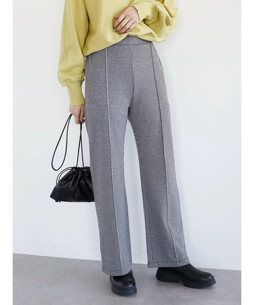 Sugar spoon（シュガースプーン）の「・SUGAR SPOON ギンガムチェックパンツ＊（その他パンツ・レディース・グレー/オフホワイト/ベージュ・FREE）」の2枚目の写真