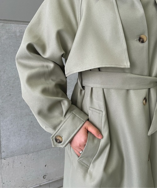 StyleSea(スタイルシー)の「2wayカラーボリュームスリーブトレンチコート(トレンチコート・レディース・ベージュ/アイボリー/ライトカーキ・MEDIUM)」の18枚目の写真