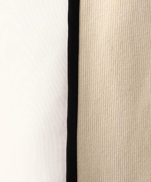 tk.TAKEO KIKUCHI(ティーケータケオキクチ)の「◆クォータースイッチカットソー(ユニセックスアイテム)(Tシャツ/カットソー・メンズ・ホワイト系5/ブラック系4/ブルー系4・02/03/66)」の6枚目の写真