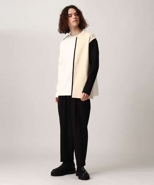 tk.TAKEO KIKUCHI(ティーケータケオキクチ)の「◆クォータースイッチカットソー(ユニセックスアイテム)(Tシャツ/カットソー・メンズ・ホワイト系5/ブラック系4/ブルー系4・02/03/66)」の10枚目の写真