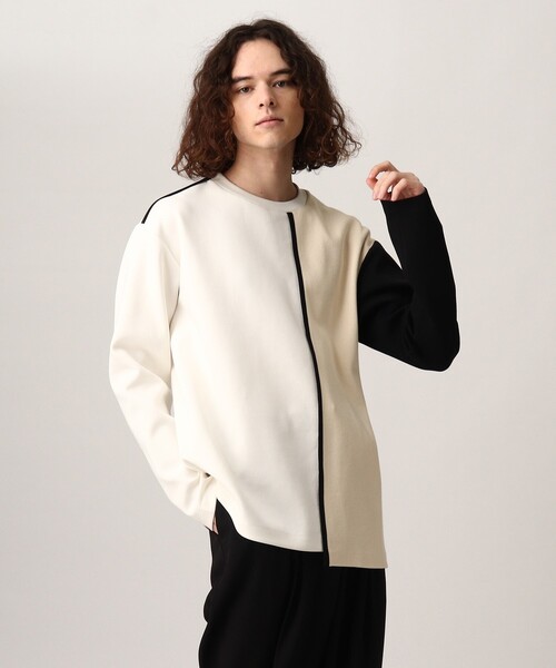 tk.TAKEO KIKUCHI(ティーケータケオキクチ)の「◆クォータースイッチカットソー(ユニセックスアイテム)(Tシャツ/カットソー・メンズ・ホワイト系5/ブラック系4/ブルー系4・02/03/66)」の21枚目の写真