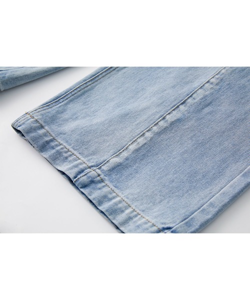 EKCOOKIES(イーケークッキーズ)の「【 ユニセックス 】【 EKCOOKIES 】サンドウォッシュワイドバギーデニム(デニムパンツ・レディース・インディゴブルー・S/M/L)」の5枚目の写真