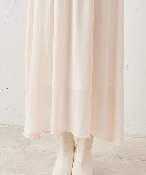 MIIA(ミーア)の「半袖パフスリーブマキシワンピース(ワンピース・レディース・ベージュ/オフホワイト/ブラック系その他/グリーン系その他・FREE)」の19枚目の写真