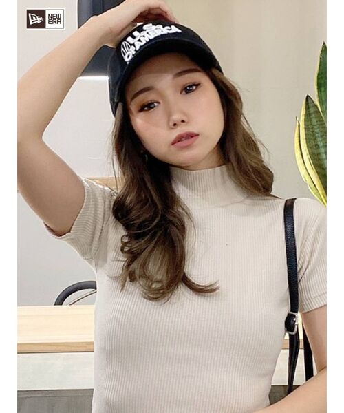 GYDA（ジェイダ）の「GYDA×NEWERA U.S.OF AMERICA CAP（キャップ・レディース・ブラック/ベージュ/オフホワイト・FREE）」の2枚目の写真