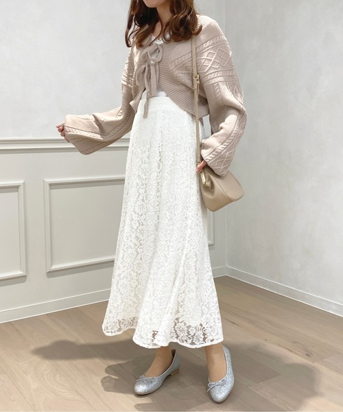 apres jour(アプレジュール)の「レースマーメイドスカート【ZOZOTOWN限定アイテム】(スカート・レディース・オフホワイト/ブラック/ライトベージュ/ピンク・フリー/X-LARGE)」の10枚目の写真