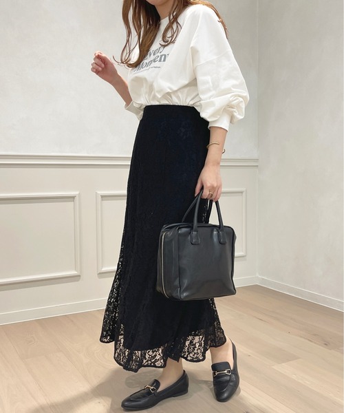 apres jour(アプレジュール)の「レースマーメイドスカート【ZOZOTOWN限定アイテム】(スカート・レディース・オフホワイト/ブラック/ライトベージュ/ピンク・フリー/X-LARGE)」の14枚目の写真