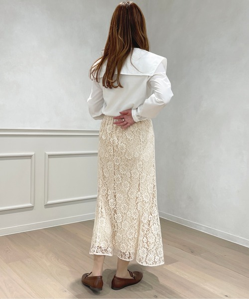 apres jour(アプレジュール)の「レースマーメイドスカート【ZOZOTOWN限定アイテム】(スカート・レディース・オフホワイト/ブラック/ライトベージュ/ピンク・フリー/X-LARGE)」の21枚目の写真