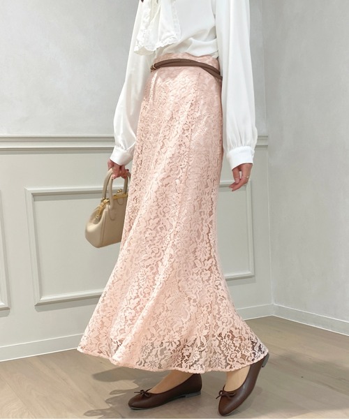 apres jour(アプレジュール)の「レースマーメイドスカート【ZOZOTOWN限定アイテム】(スカート・レディース・オフホワイト/ブラック/ライトベージュ/ピンク・フリー/X-LARGE)」の22枚目の写真