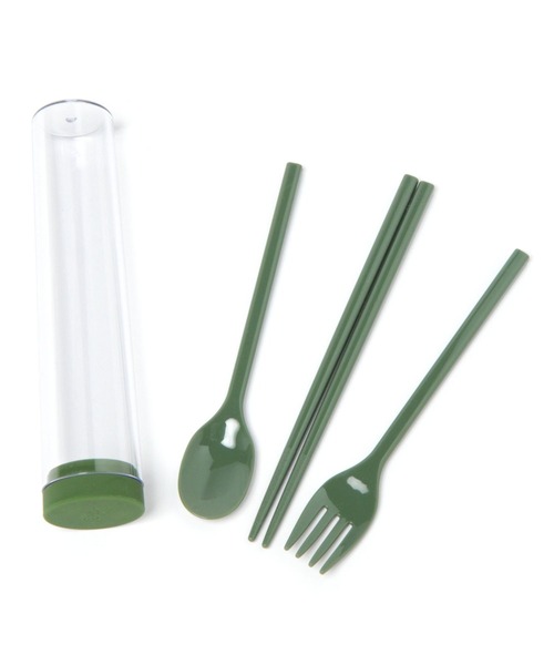 GLOBAL WORK（グローバルワーク）の「ケイタイカトラリー３点セット/273428（カトラリー・レディース・ホワイト/ネイビー/カーキ・FREE）」の2枚目の写真