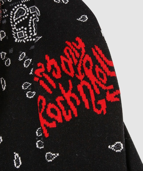 ALANUI(アラヌイ)の「ITS ONLY ROCKNROLL ICON CARDIGAN(カーディガン/ボレロ・メンズ・ブラック・L)」の5枚目の写真
