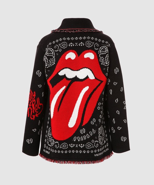 ALANUI(アラヌイ)の「ITS ONLY ROCKNROLL ICON CARDIGAN(カーディガン/ボレロ・メンズ・ブラック・L)」の2枚目の写真