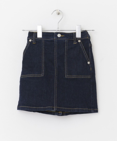 FORK&SPOON（フォークアンドスプーン）の「FORK&SPOON　ストレッチデニムスカート(KIDS)（デニムスカート・キッズ・ワンウォッシュ・120/105/135）」の7枚目の写真