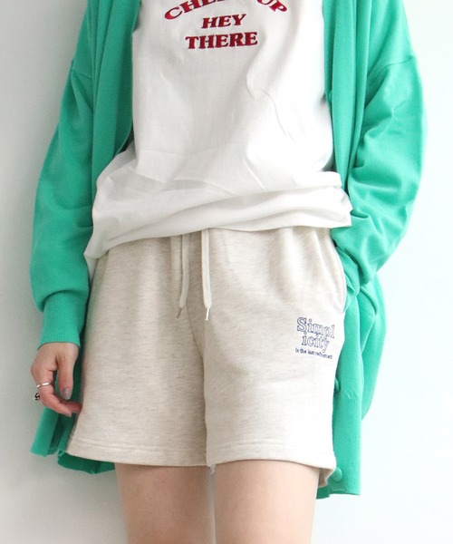 notch.（ノッチ）の「ロゴ刺繍ショートパンツ（その他パンツ・レディース・ブラック/グリーン/ライトグレー・M）」の3枚目の写真