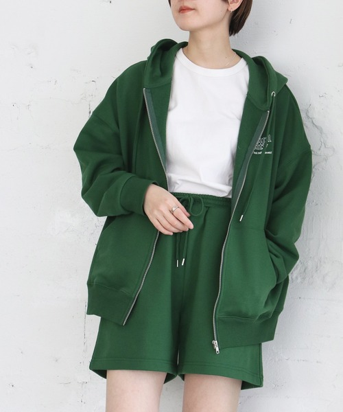 notch.（ノッチ）の「ロゴ刺繍ショートパンツ（その他パンツ・レディース・ブラック/グリーン/ライトグレー・M）」の6枚目の写真