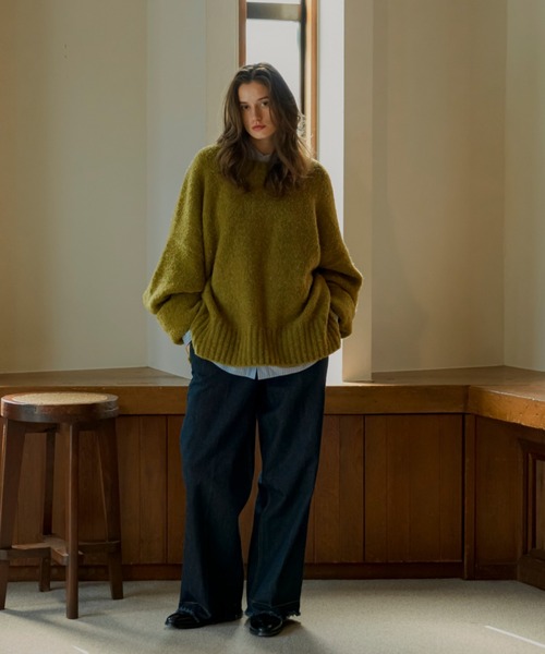 soerte（ソエルテ）の「Wide straight denim pants / ワイドストレートデニムパンツ（デニムパンツ・メンズ・インディゴブルー・1/2/0/3）」の19枚目の写真