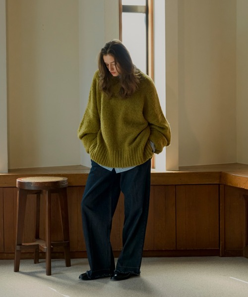 soerte（ソエルテ）の「Wide straight denim pants / ワイドストレートデニムパンツ（デニムパンツ・メンズ・インディゴブルー・1/2/0/3）」の21枚目の写真