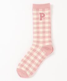 PINK HOUSE | Pロゴブロックギンガムソックス(ソックス/靴下)