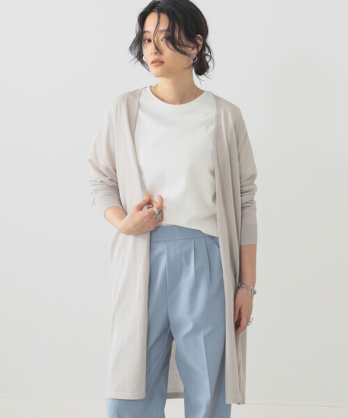 B:MING by BEAMS Platinum ロングカーディガン モカ B:MING by BEAMS（ビーミングバイビームス）の「B:MING by BEAMS