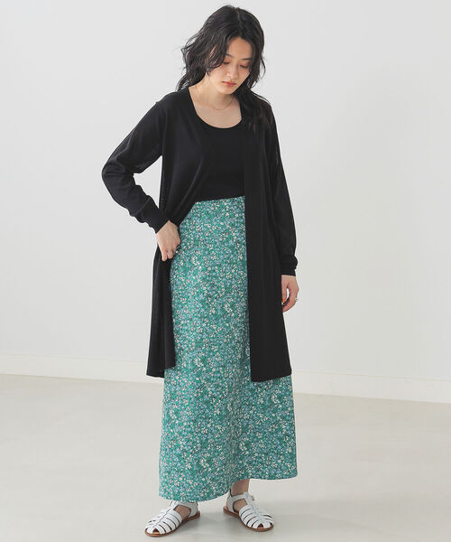 B:MING by BEAMS（ビーミングバイビームス）の「B:MING by BEAMS / ウォッシャブル ロング カーディガン 22SS（カーディガン/ボレロ・レディース・アイボリー/ブラック/ライトグレー系・ONE SIZE）」の10枚目の写真