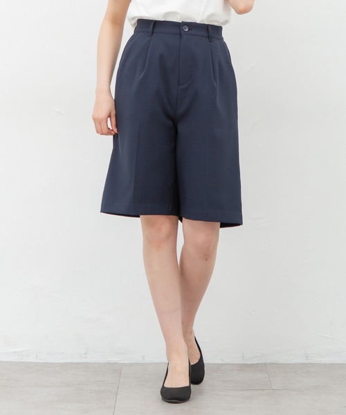 Honeys（ハニーズ）の「タックいり ハーフパンツ（その他パンツ・レディース・ブラック/ネイビー/アイボリー/グリーン系その他/ライトベージュ/ダークベージュ・LL/S/M/L）」の15枚目の写真