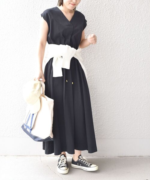 コットン カットオフ オーバーワンピース maillot｜Linen Rich Cami OP (リネンコットン・キャミ