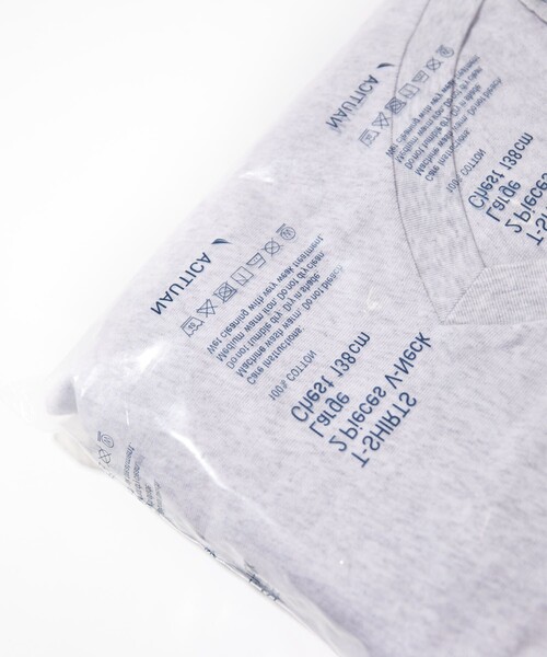 NAUTICA（ノーティカ）の「NAUTICA/ノーティカ 2-Pack V-neck Tee（Tシャツ/カットソー・メンズ・ホワイト/グレー・SMALL/MEDIUM/LARGE）」の7枚目の写真