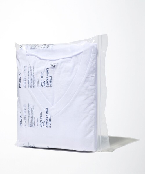 NAUTICA（ノーティカ）の「NAUTICA/ノーティカ 2-Pack V-neck Tee（Tシャツ/カットソー・メンズ・ホワイト/グレー・SMALL/MEDIUM/LARGE）」の16枚目の写真