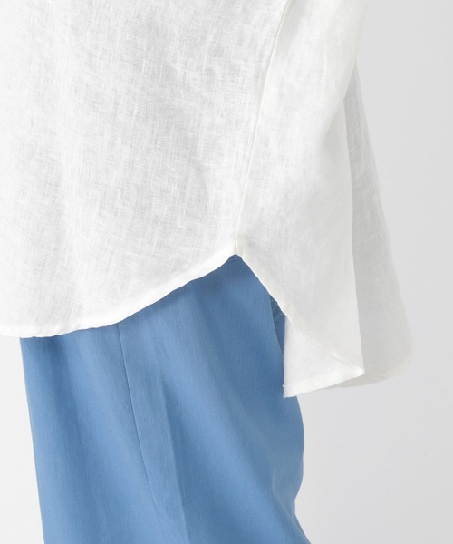 studio CLIP（スタディオクリップ）の「《リネン100％》リネンポンチョ風シャツ（シャツ/ブラウス・レディース・ブラウン/グリーン/オフホワイト/イエロー・FREE）」の17枚目の写真