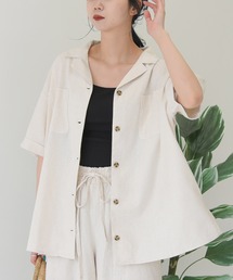 sango | コットンリネン開襟シャツ(シャツ/ブラウス)