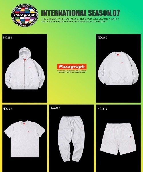 Paragraph(パラグラフ)の「A'GEM/9 × .kom『paragraph/パラグラフ』One Point Logo Half Pants/ワンポイントロゴ ハーフパンツ(その他パンツ・メンズ・ライトグレー・FREE)」の4枚目の写真