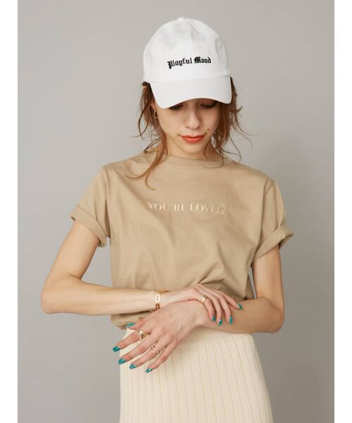 EVRIS(エヴリス)の「Embroidary Tシャツ(Tシャツ/カットソー・レディース・ホワイト/ブラック/ベージュ/グリーン・FREE)」の18枚目の写真